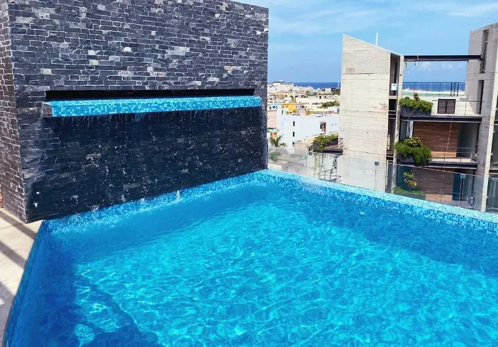 Lägenhet Playa Del Carmen Downtown Studio With Rooftop Pool - Walk To 5Th Ave & The Beach